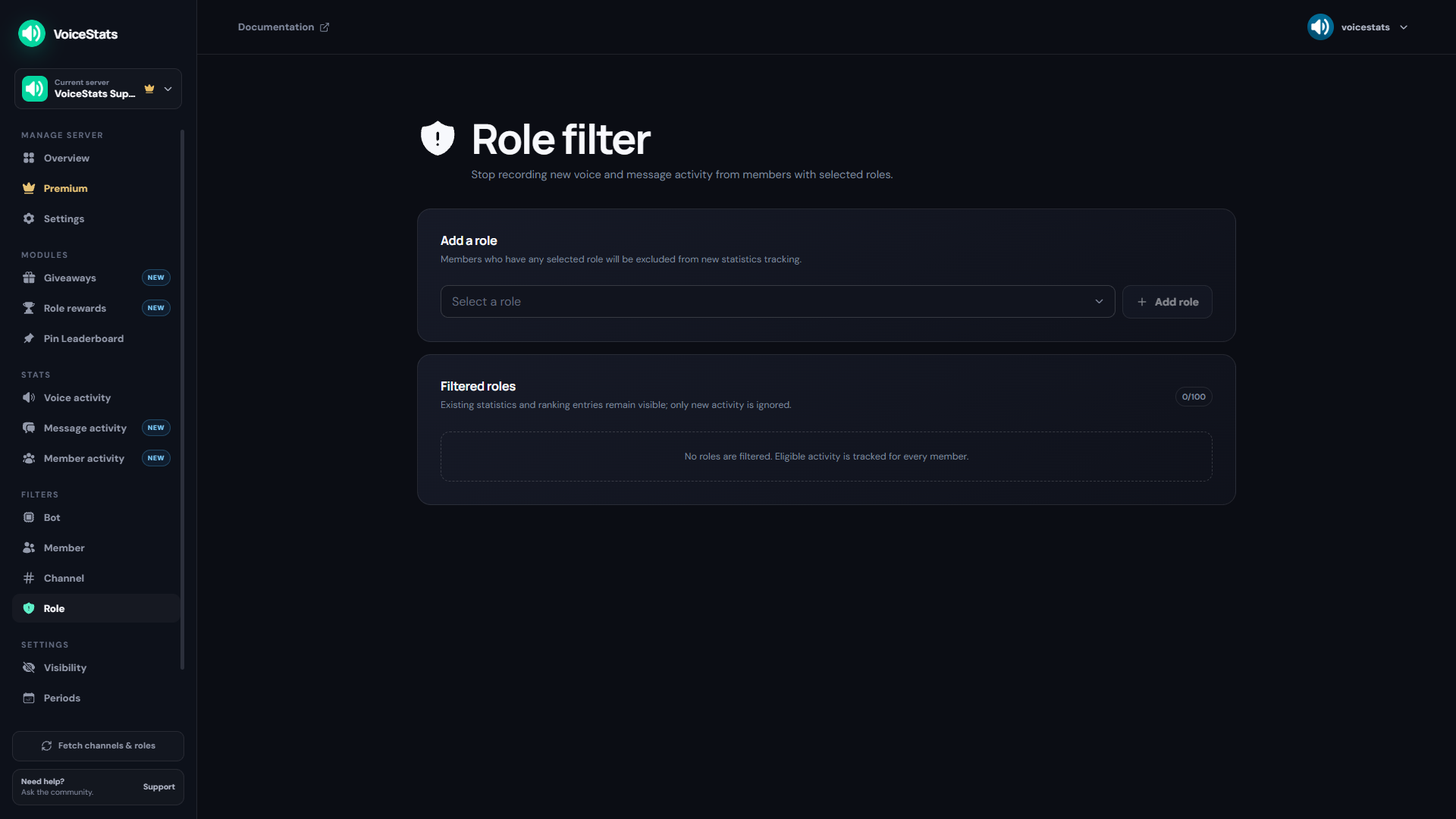 How to add? in VoiceStats